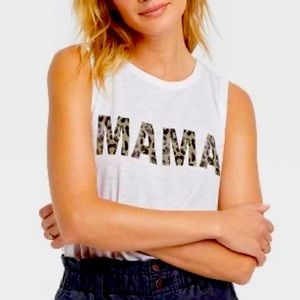Sleeveless tops from Grayson Threads with the word MAMA